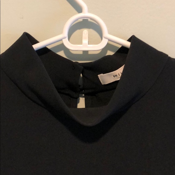 Milly Black Open Shoulder top with bows- Size 6 - Picture 8 of 8